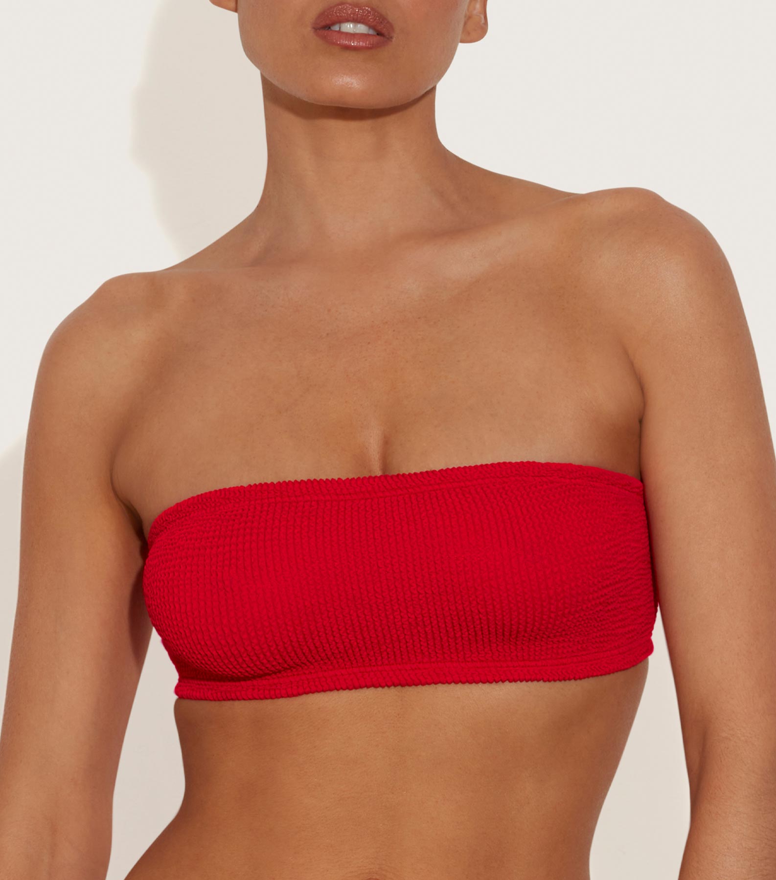 Bandeau Bikini Top - Red