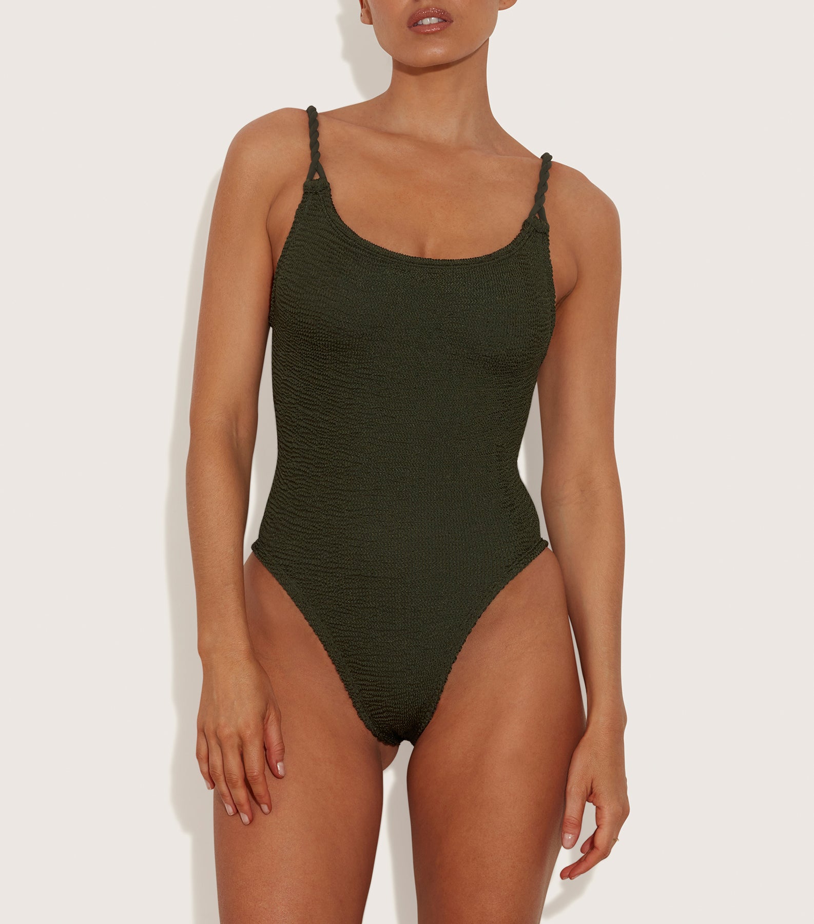 Camille Swim - Metallic Khaki