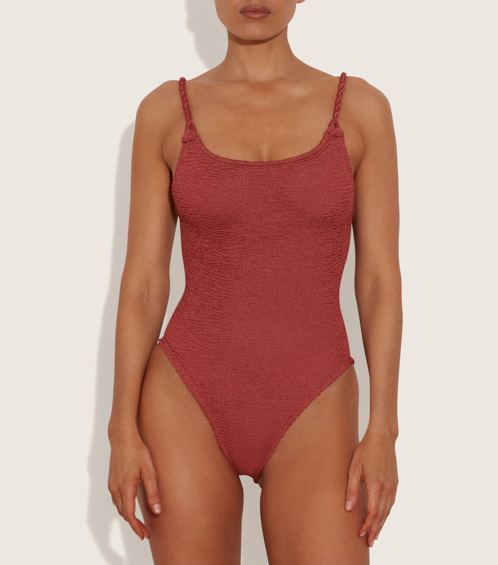 Camille Swim - Metallic Rosewood