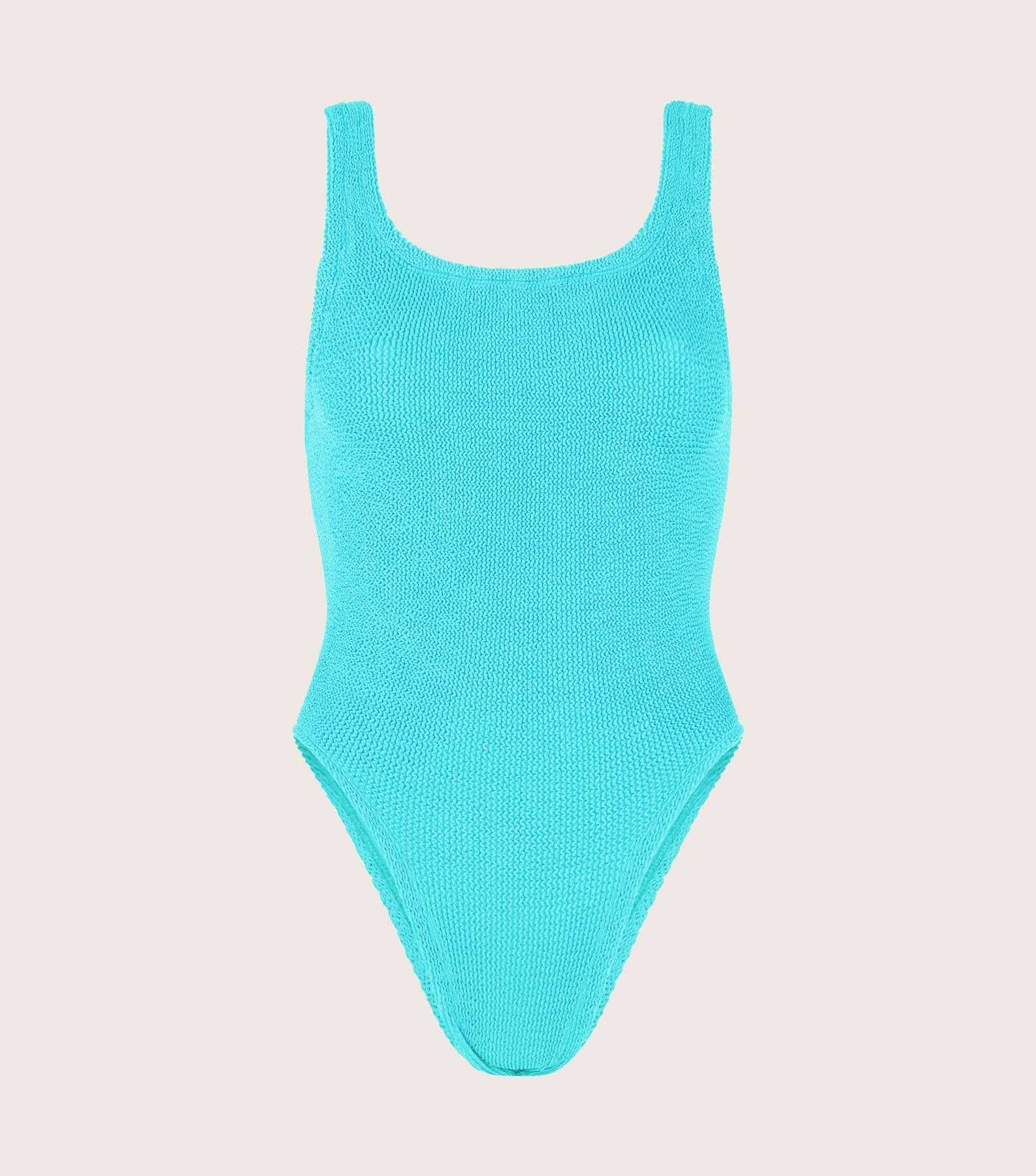 Coverage Square Neck Swim - Aqua