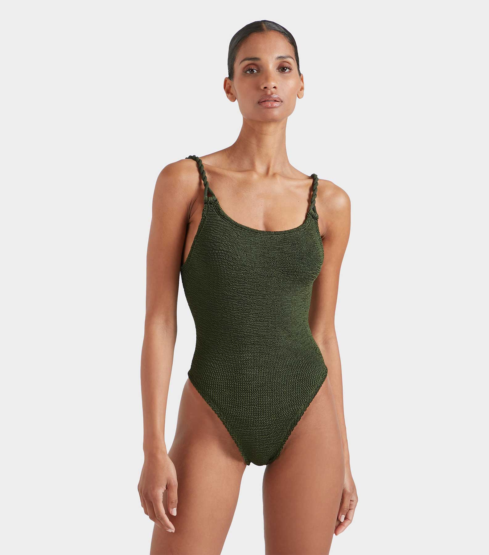 Camille Swim - Metallic Khaki