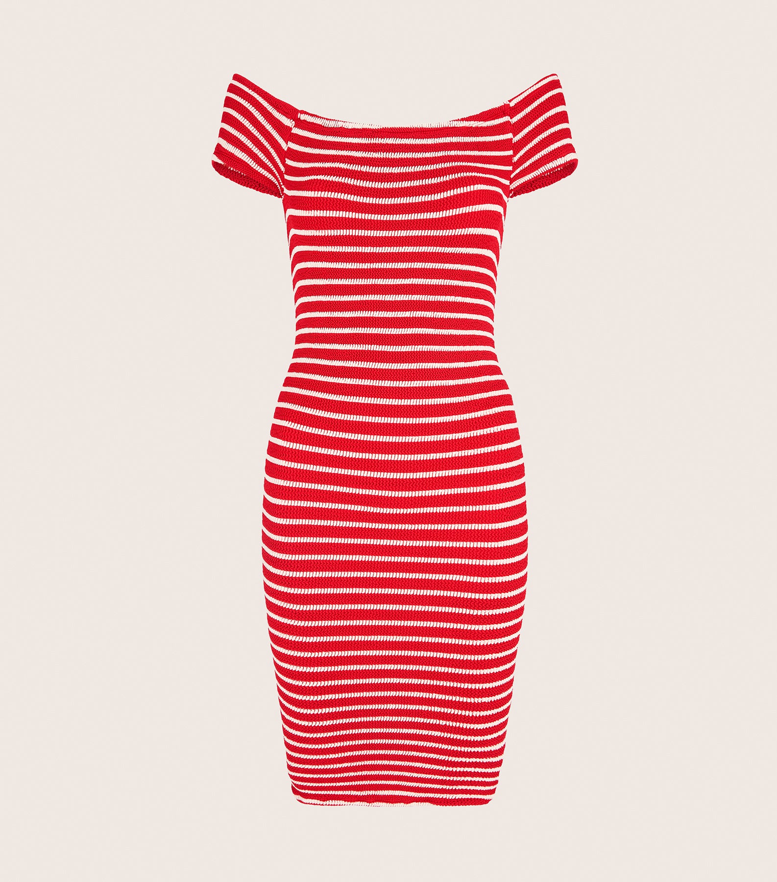 Grace Stripe Dress - Red/White