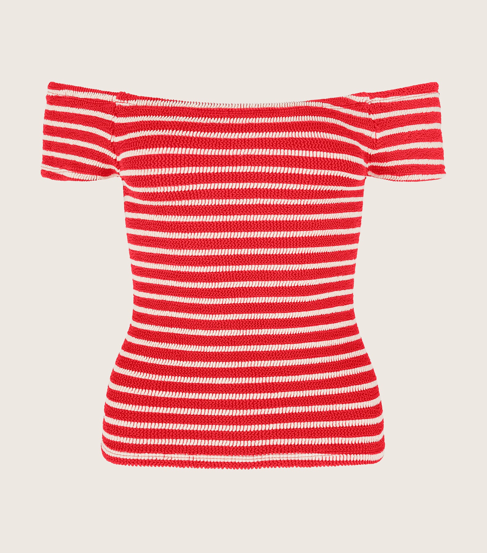 Grace Stripe Top - Red/White