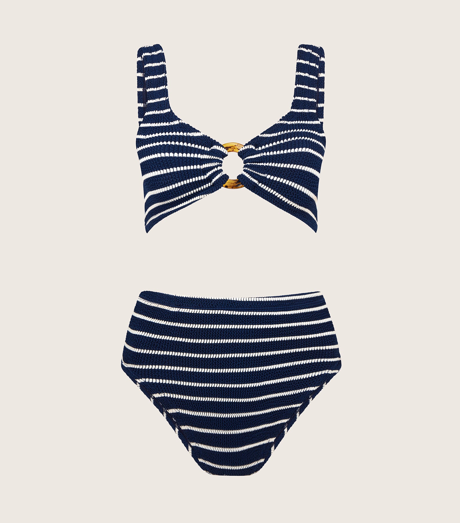 Nadine Stripe Bikini - Navy/White