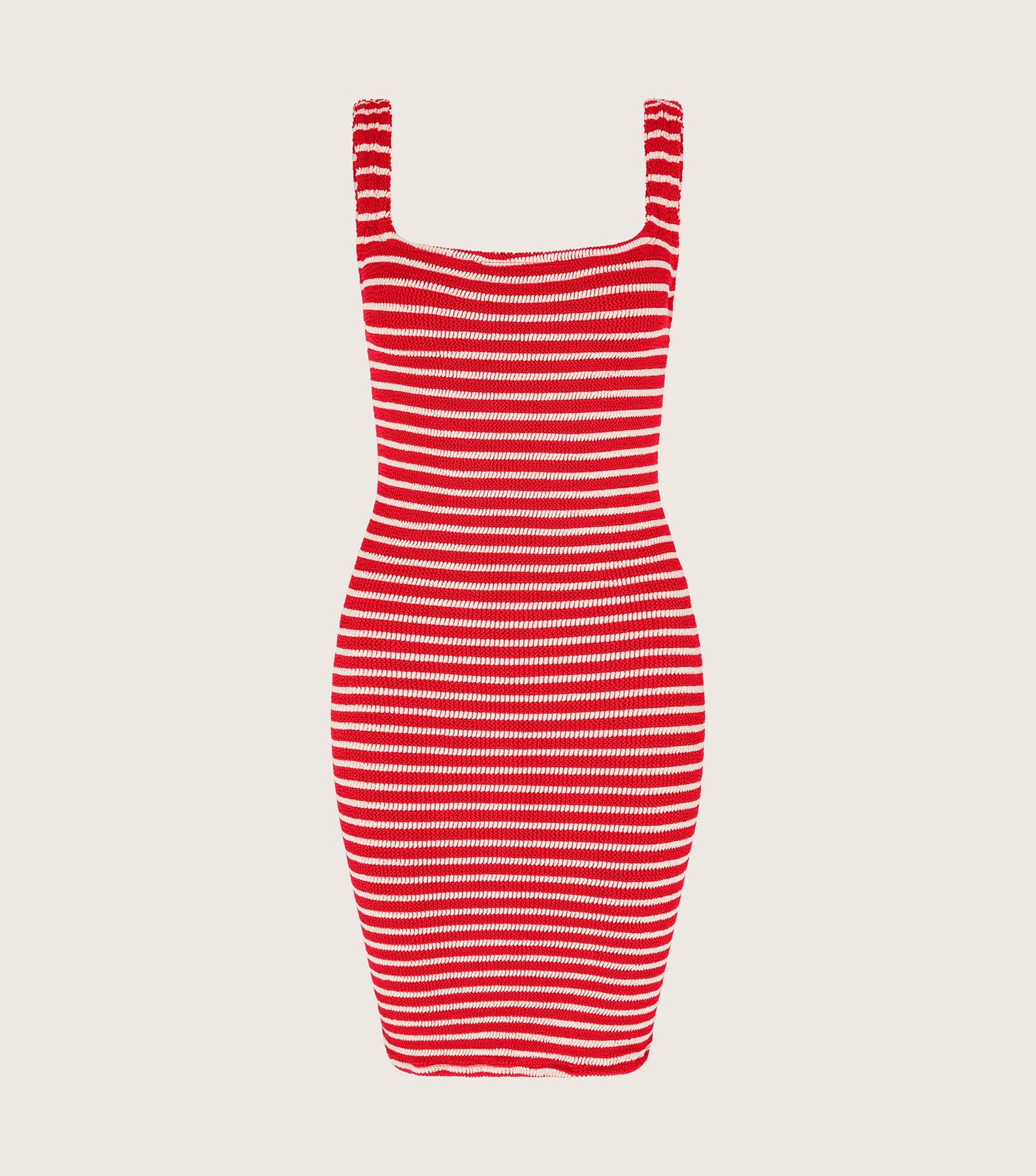 Tank Stripe Dress - Red/White