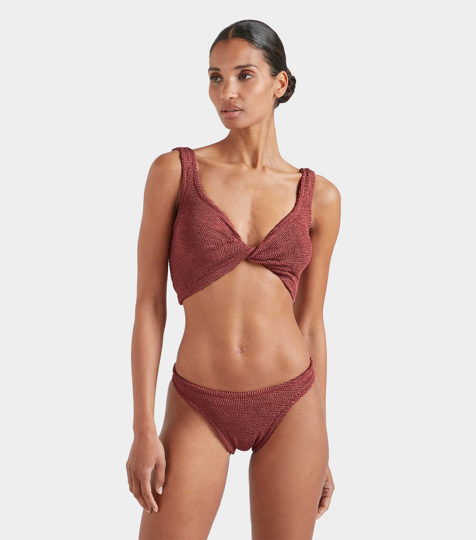 Coverage Juno Bikini - Metallic Rosewood