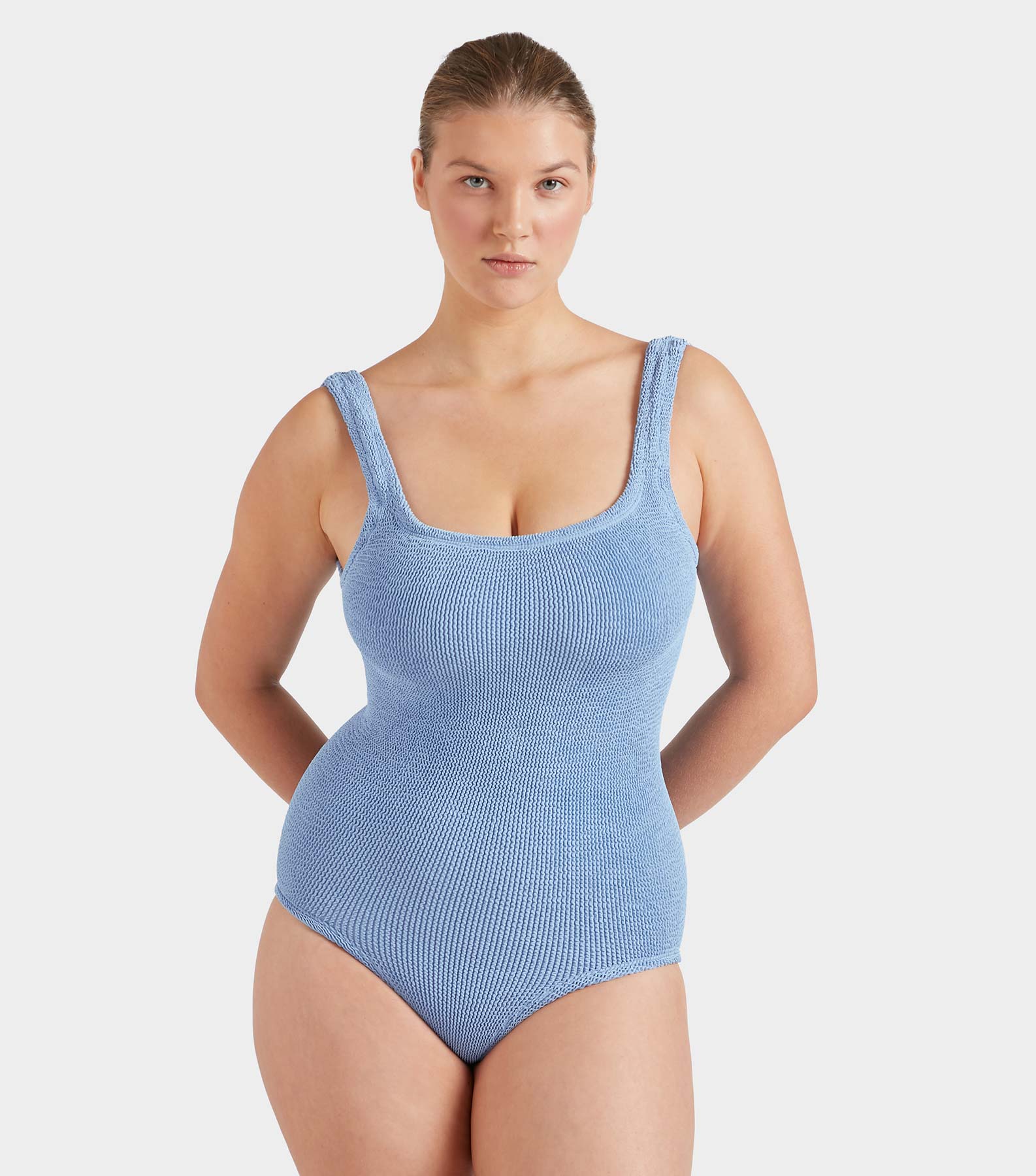 Coverage Square Neck Swim - Cornflower