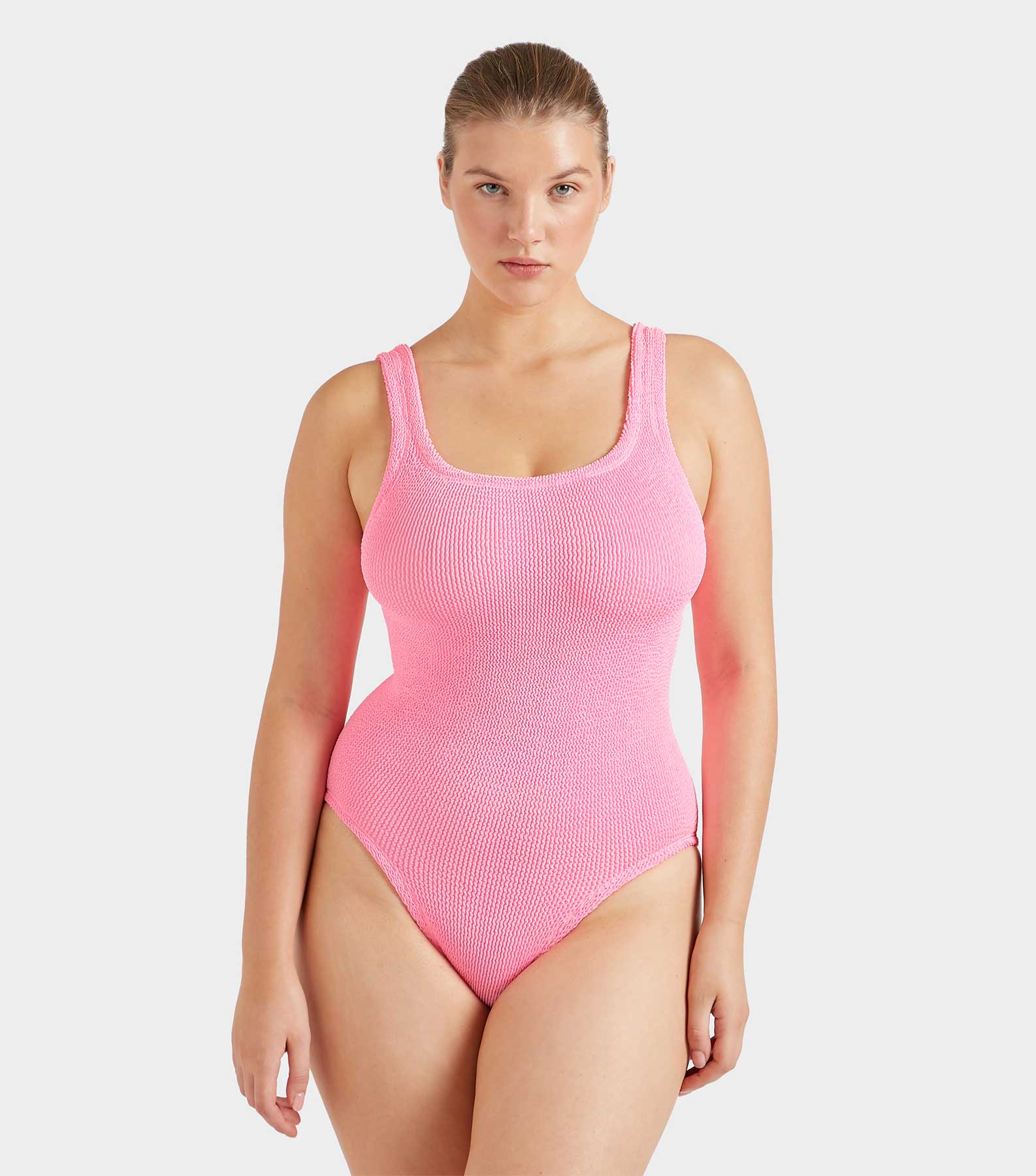 Coverage Square Neck Swim - Bubblegum