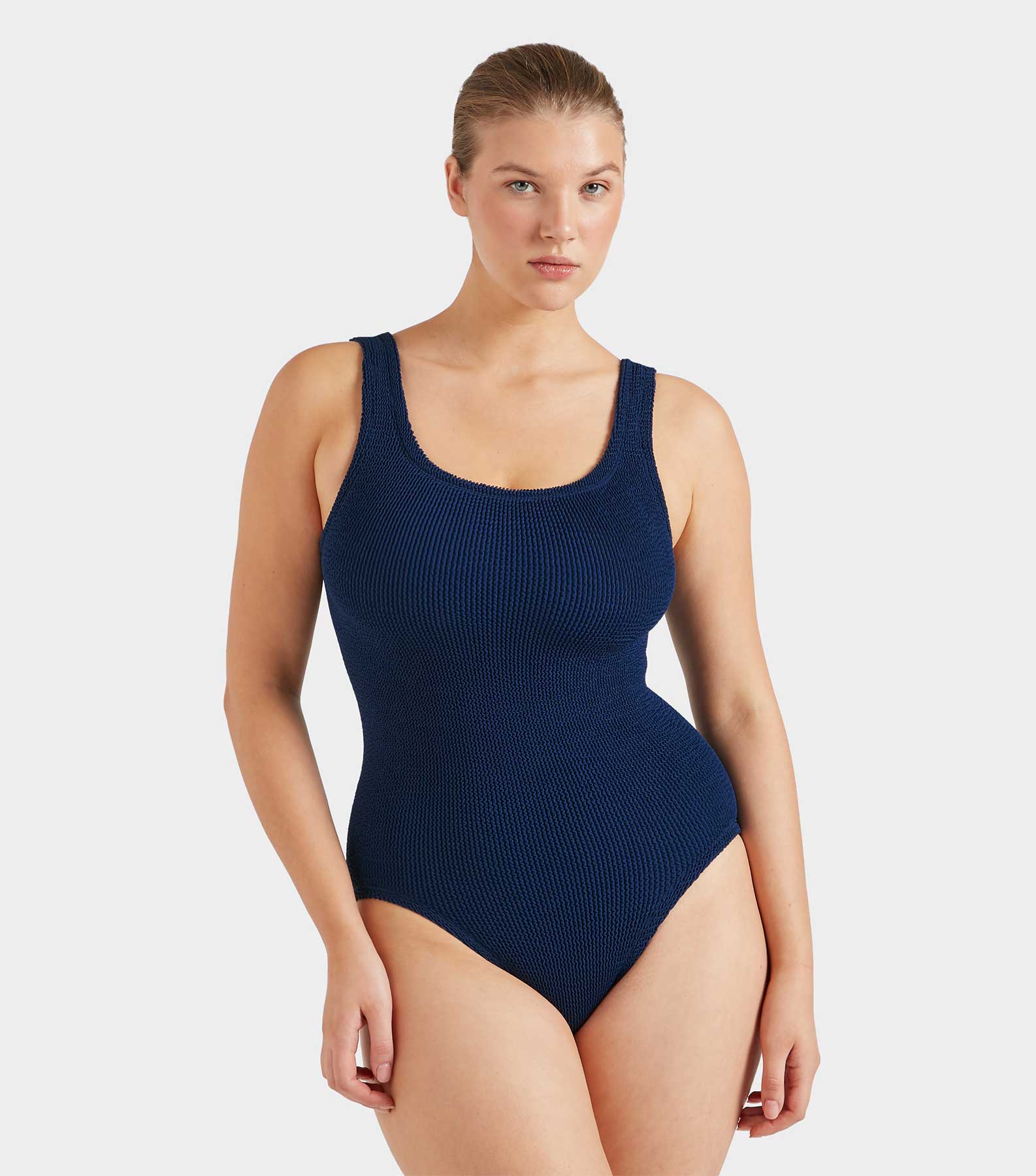 Coverage Square Neck Swim - Navy