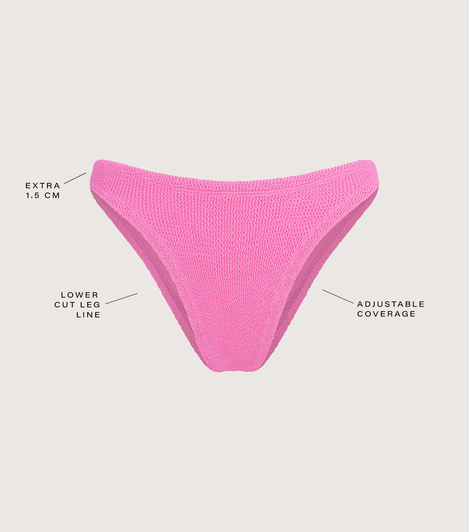 Coverage Bikini Bottom - Bubblegum