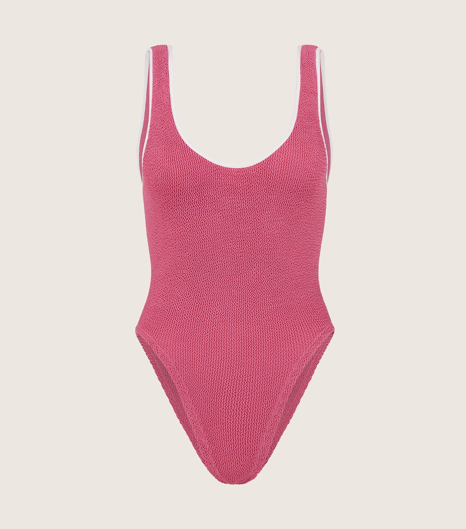 Faye Swim - Candy Pink/White