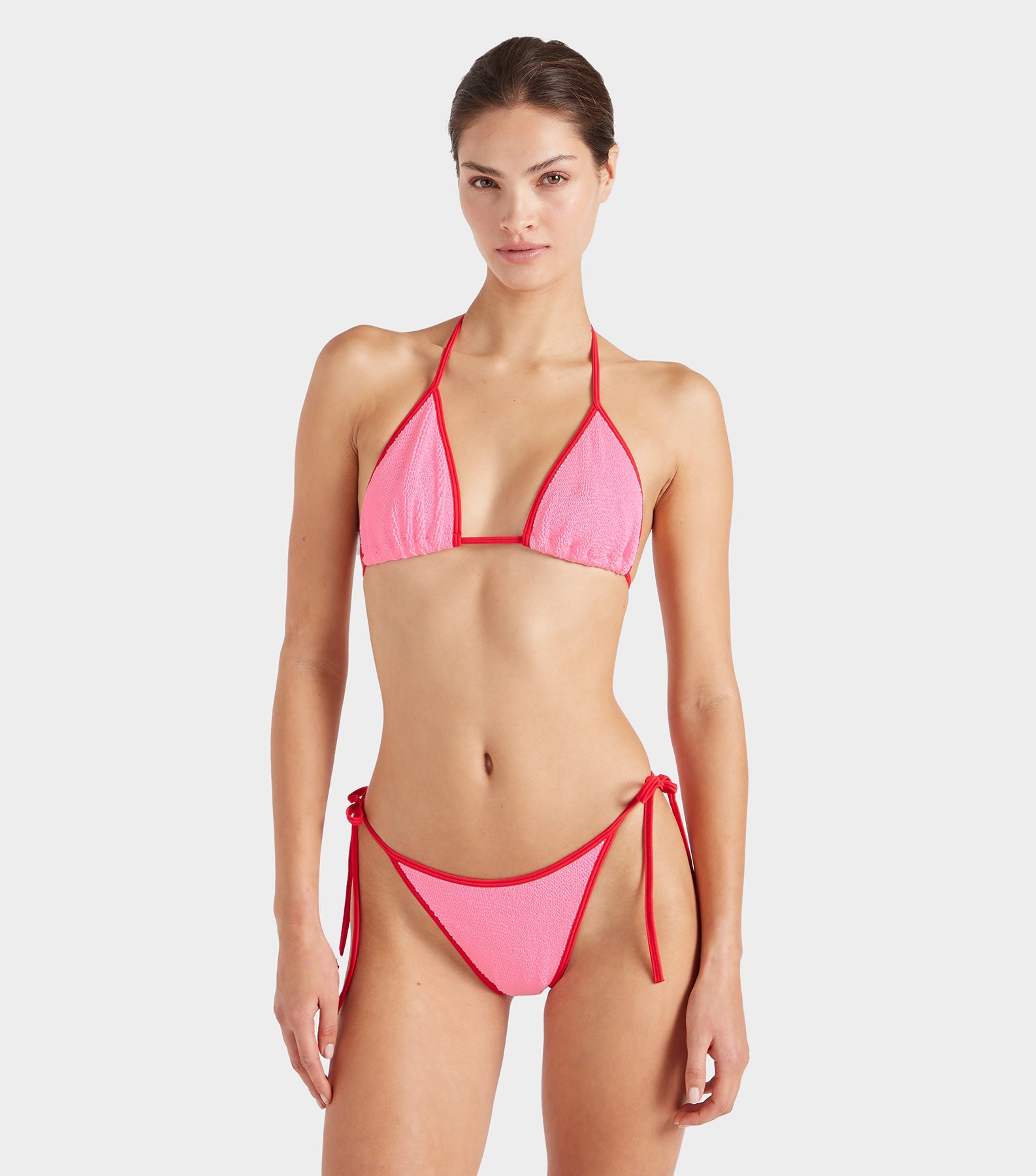 Gina Bikini Contrast - Bubblegum/Red