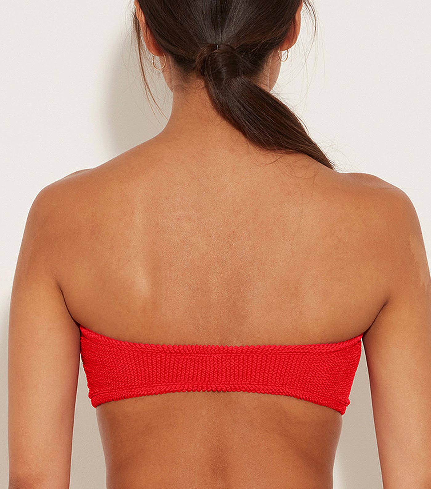 Jean Bikini Top - Red