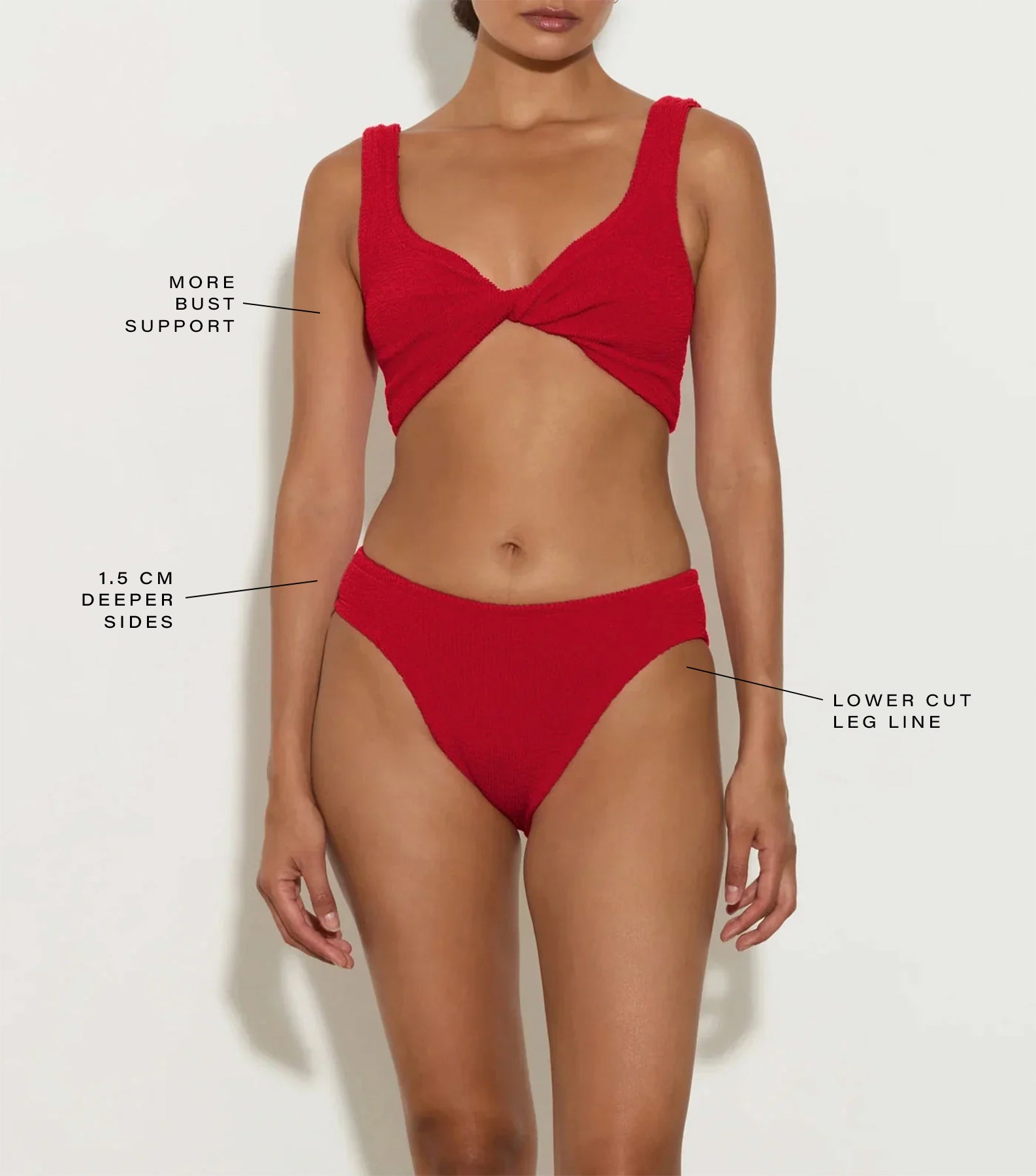 Coverage Juno Bikini - Red