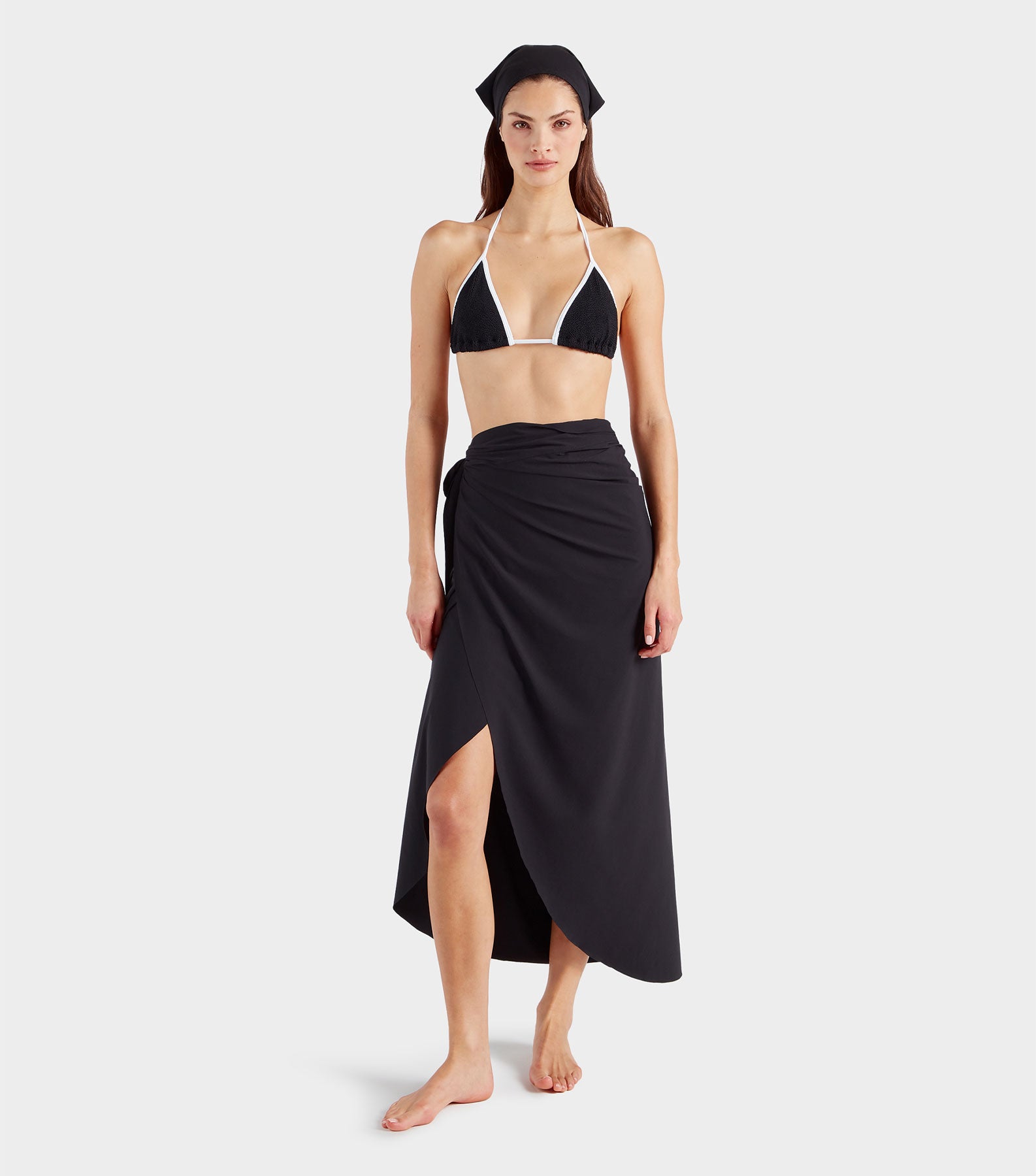 Long UPF 50+ Sarong - Black