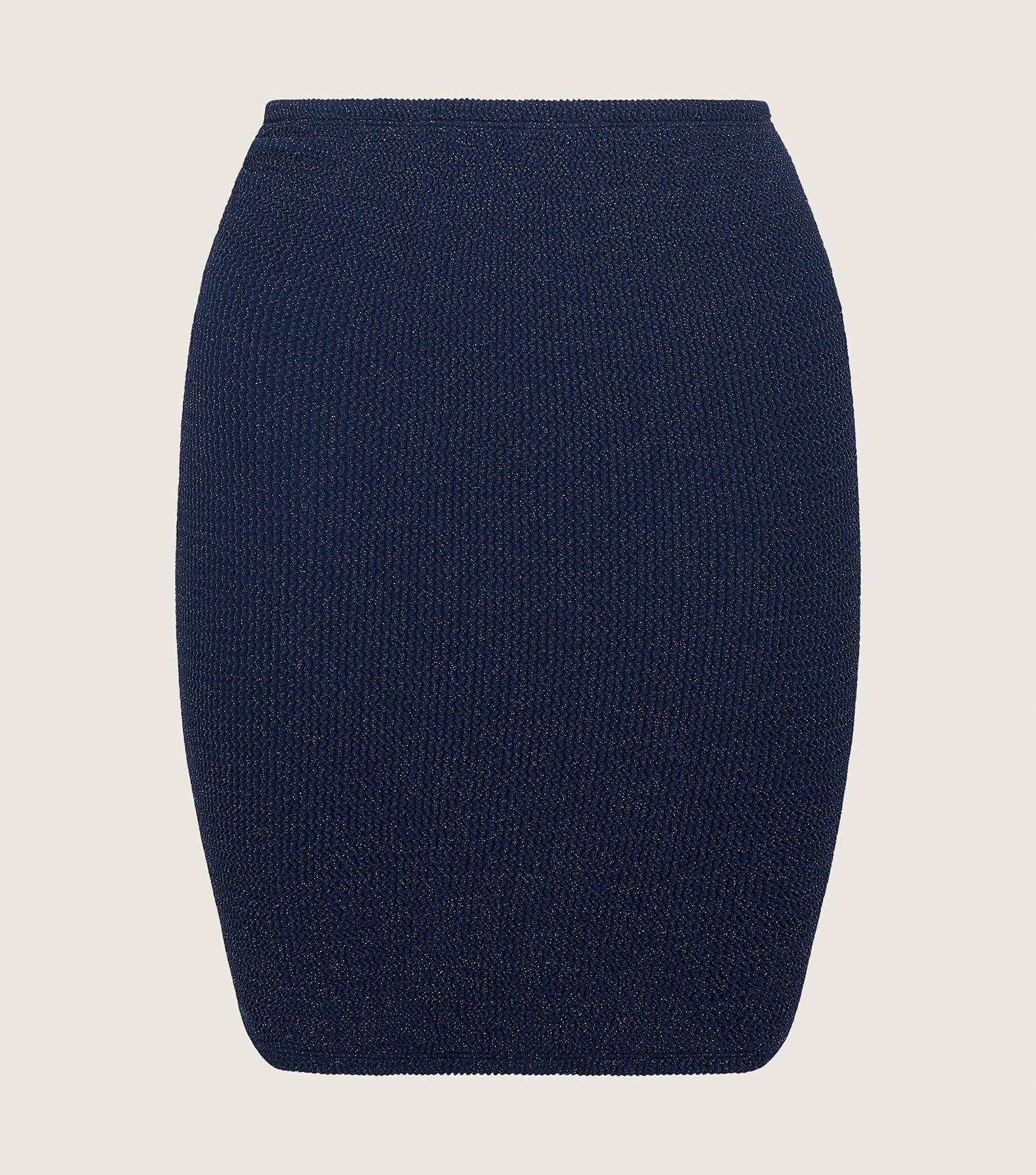Mini Skirt Lurex - Navy/Silver