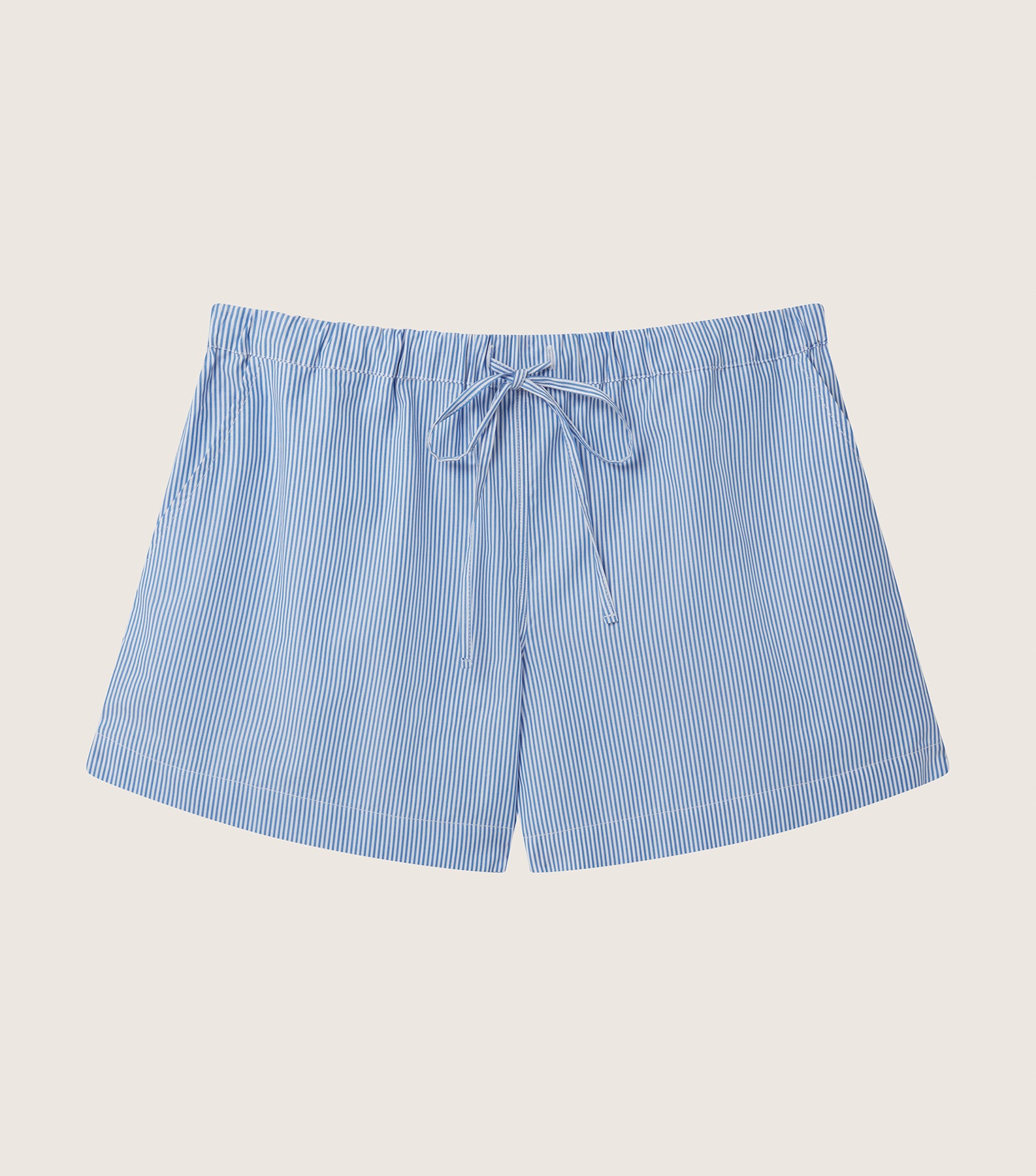 Cotton Shorts - Blue Stripe