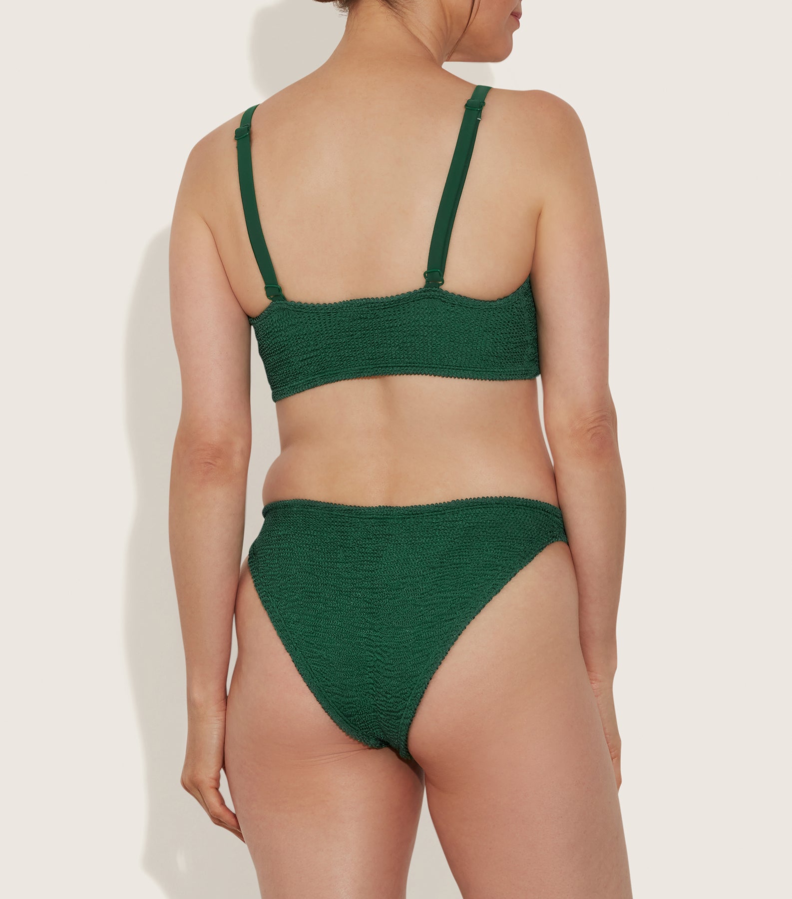 Post Mastectomy Bikini - Metallic Forest Green