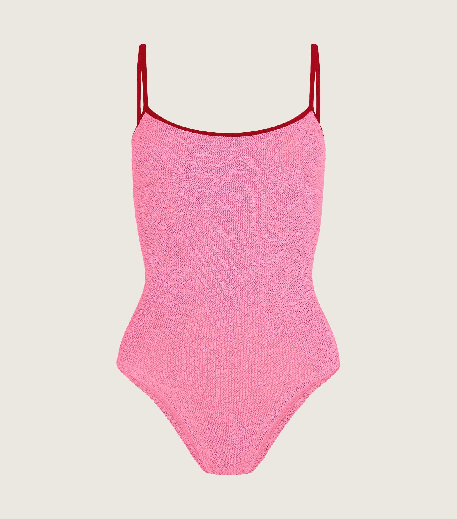 Pamela Swim Contrast - Bubblegum/Red