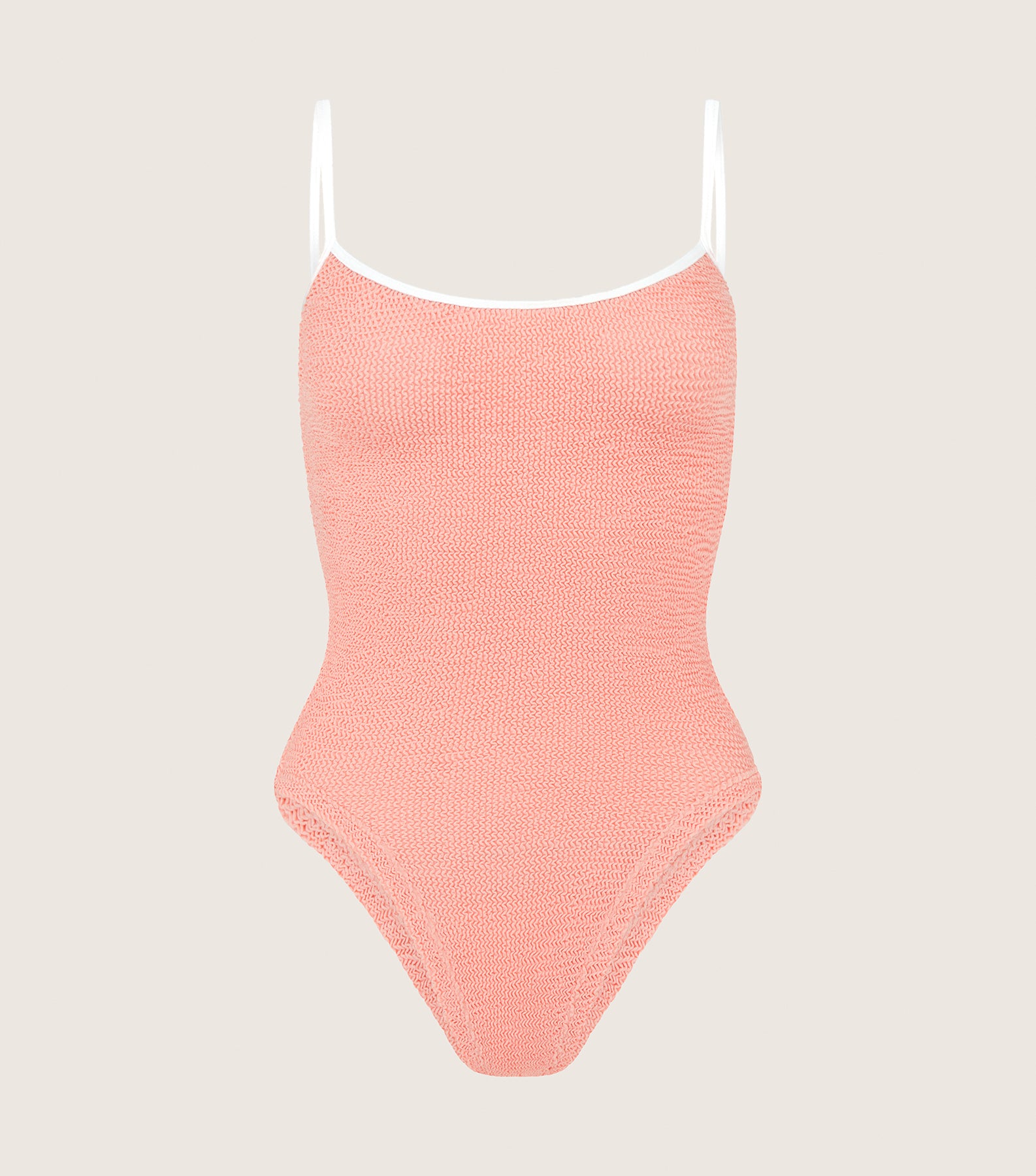 Pamela Swim Contrast - Peach/White