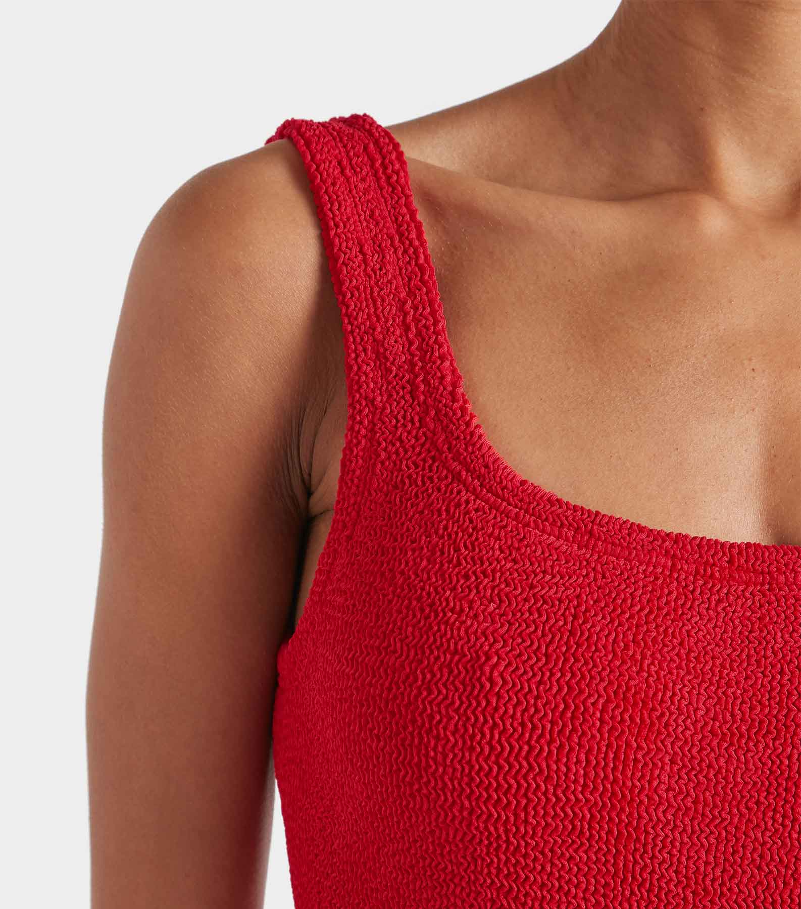 Square Neck Swim - Red