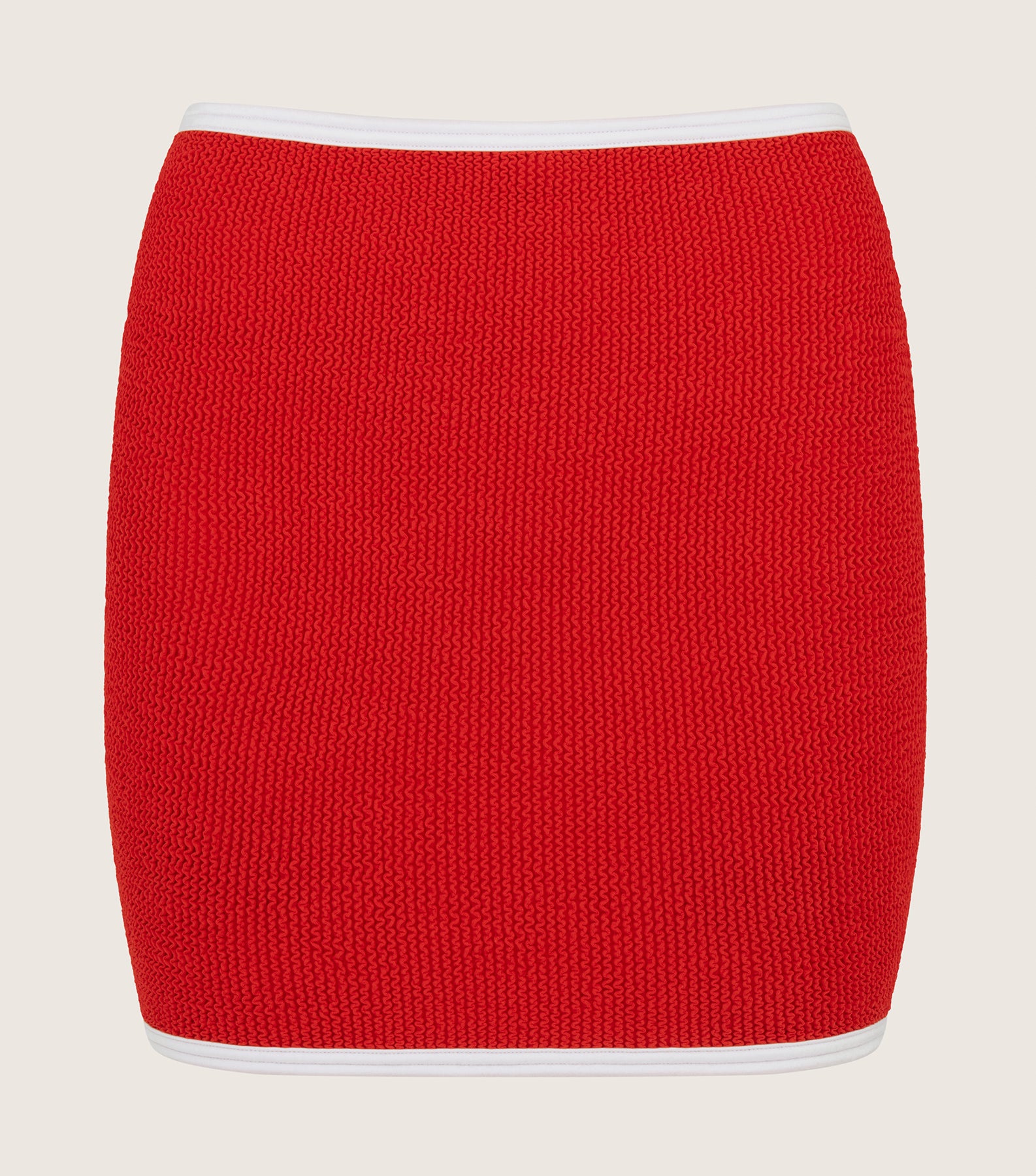 Swimskirt Bikini Bottom  - Red/White