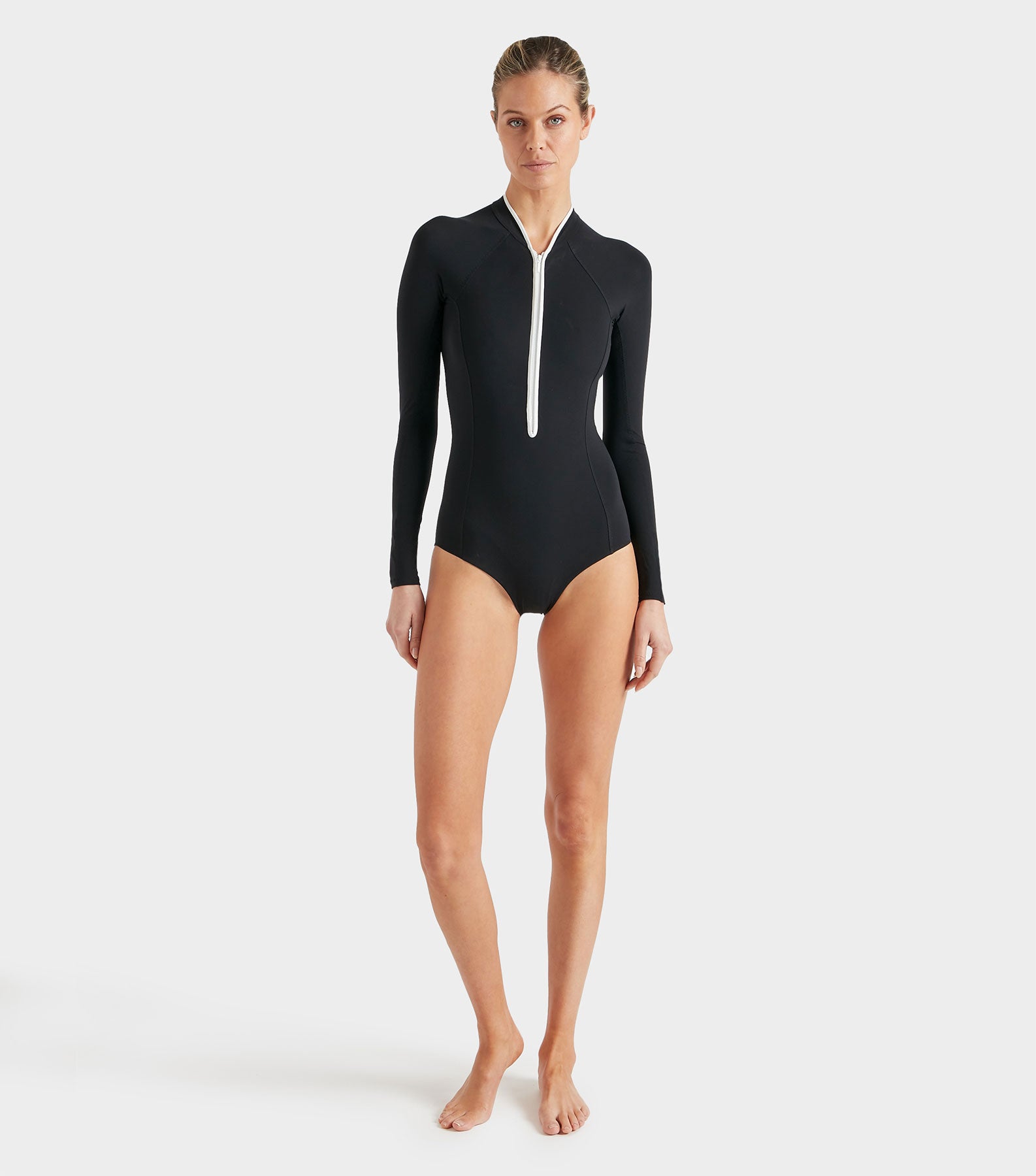 Tyra UPF 50+ Swim - Black/White