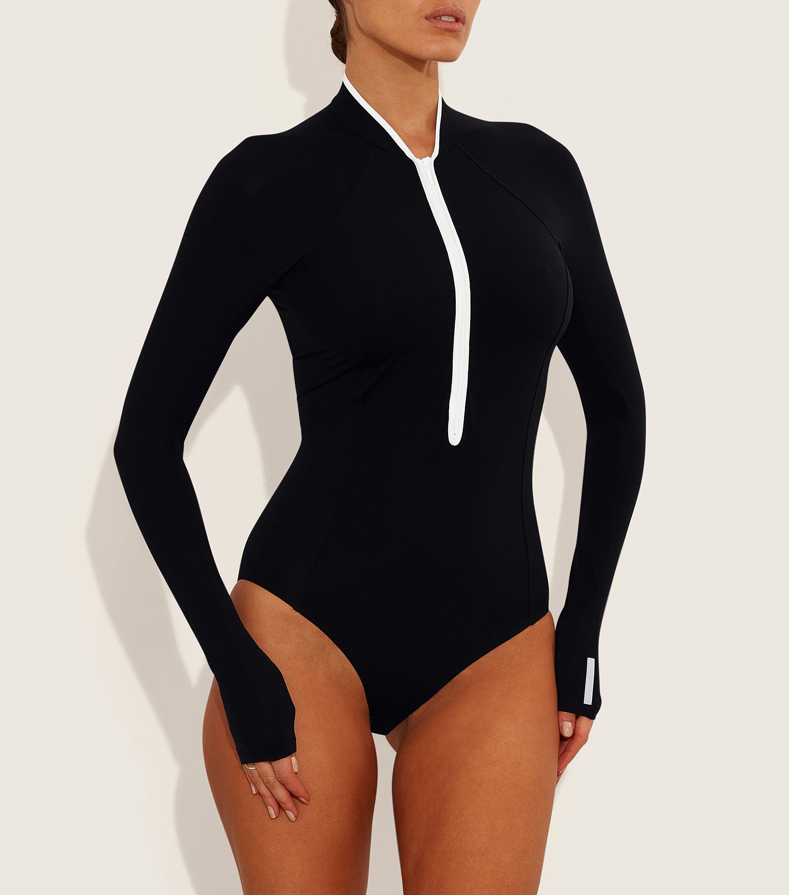 Tyra UPF 50+ Swim - Black/White